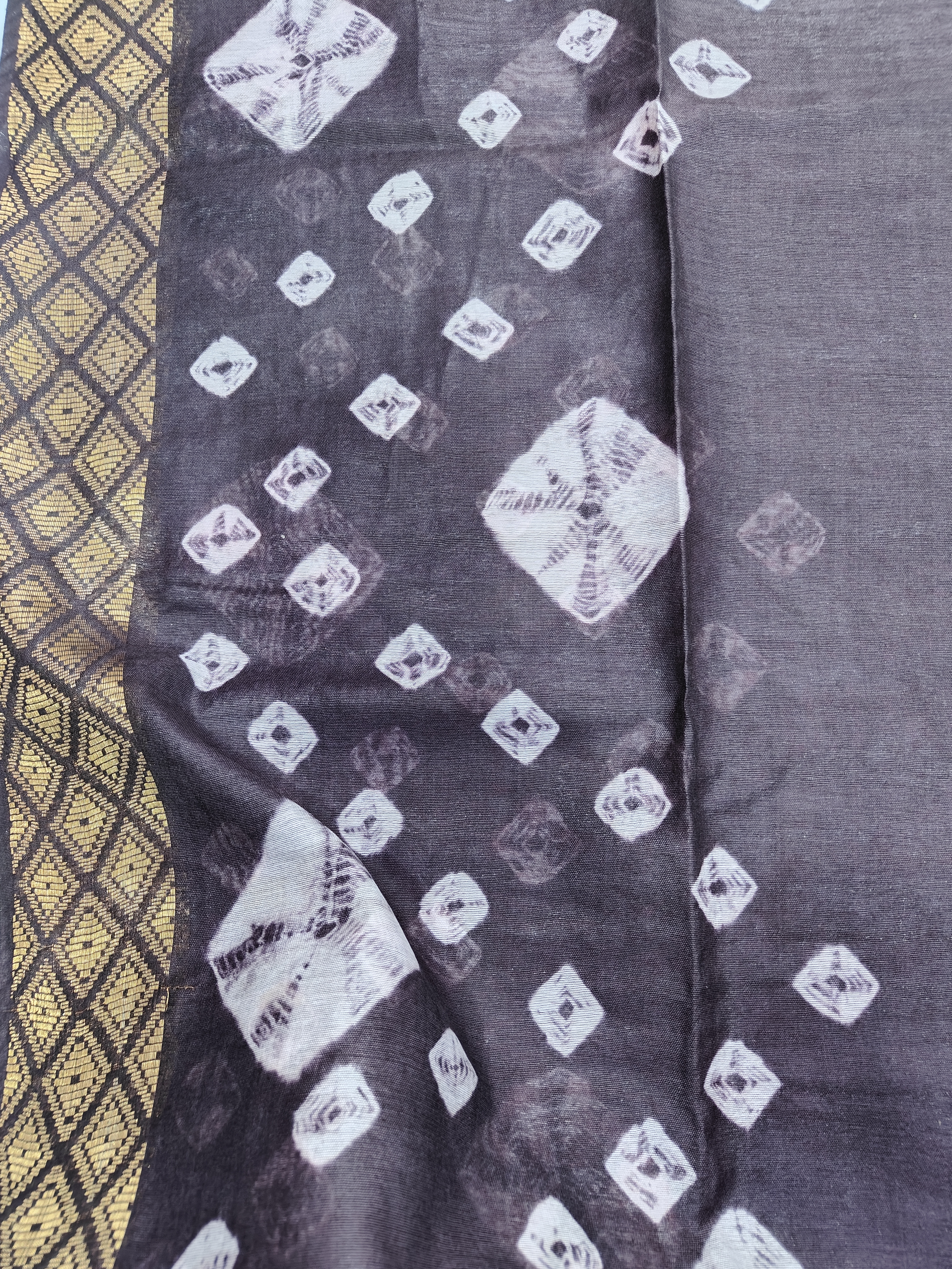 Ethnic Rich Brown Silk Cotton Saree