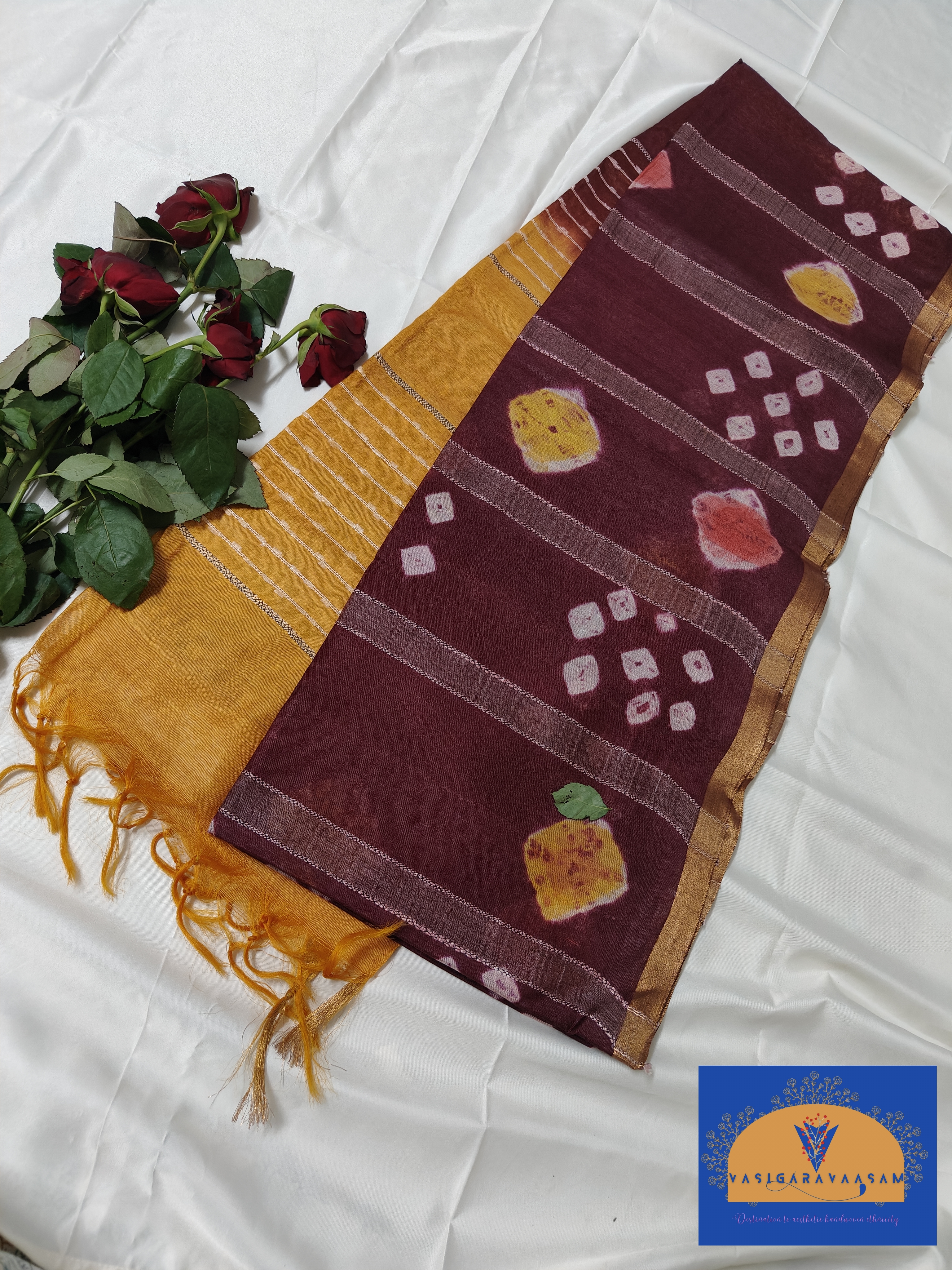 Handcrafted Batik Cotton Saree