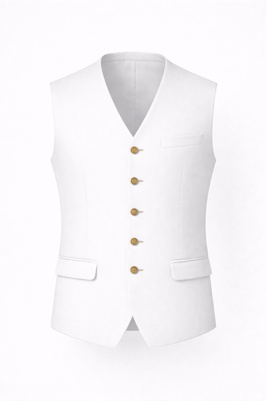 Classic White Waistcoat