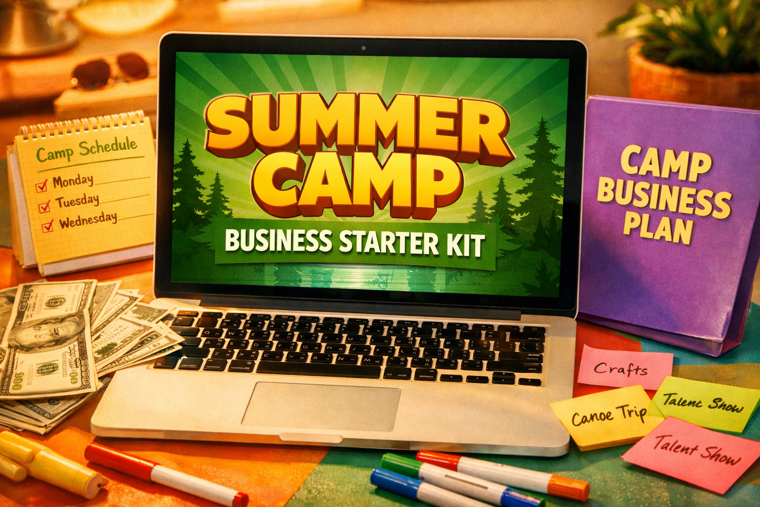 Summer Camp Business Starter Kit for Teachers — Open Registration, Fill Your Roster, and Earn $3,000 to $10,000 This Summer | Instant Digital Download
