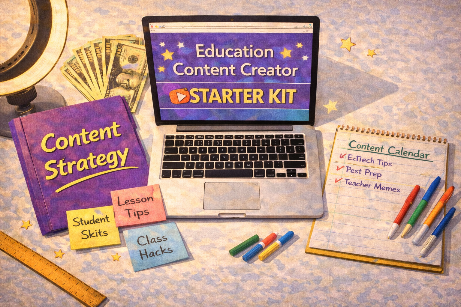 Education Content Creator Starter Kit — Turn Your Teaching Expertise Into Viral Content and Multiple Income Streams | Instant Digital Download