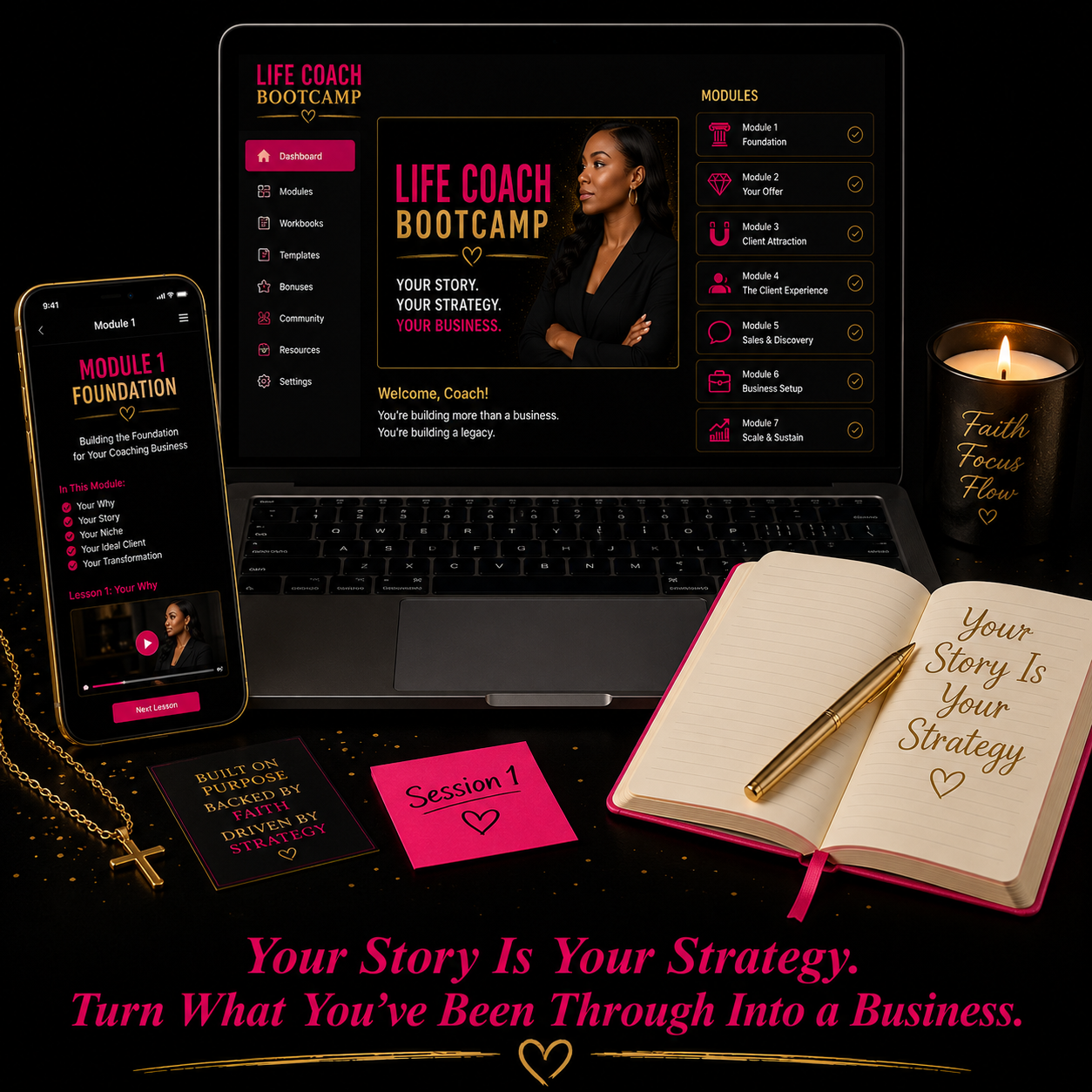 Life Coach Bootcamp™ — Your Story Is Your Strategy. Turn What You've Been Through Into a Business.