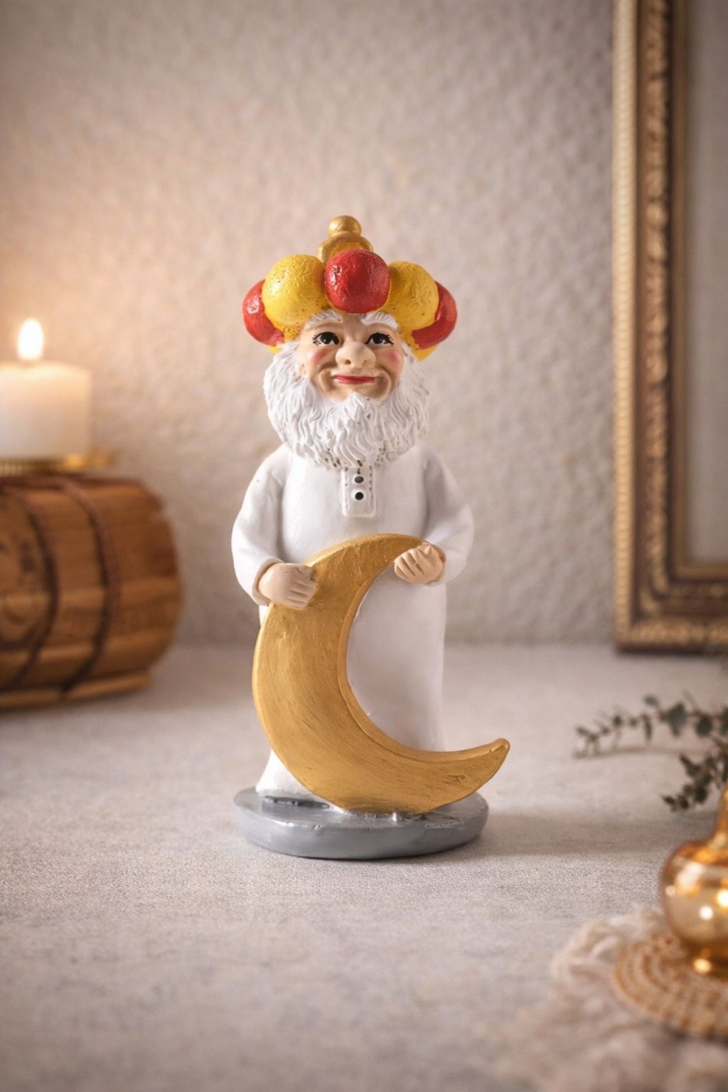 Moon Holding Figurine