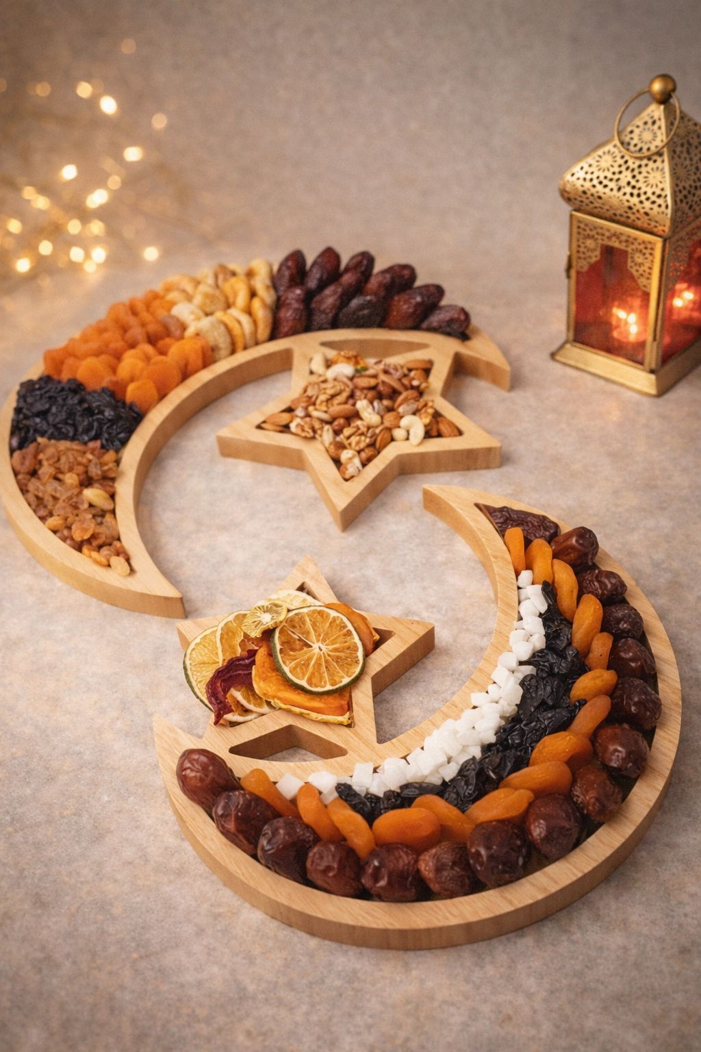 Ramadan Creative Star and Moon Tray