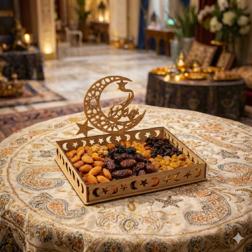 Ramadan Wooden Tray