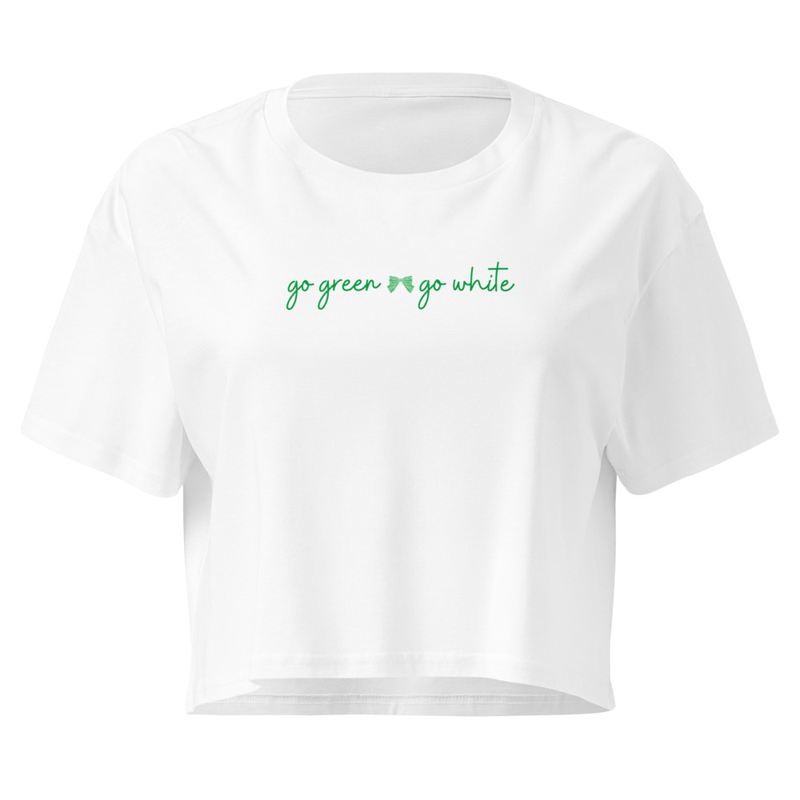 MSU Go Green Go White Women’s crop top
