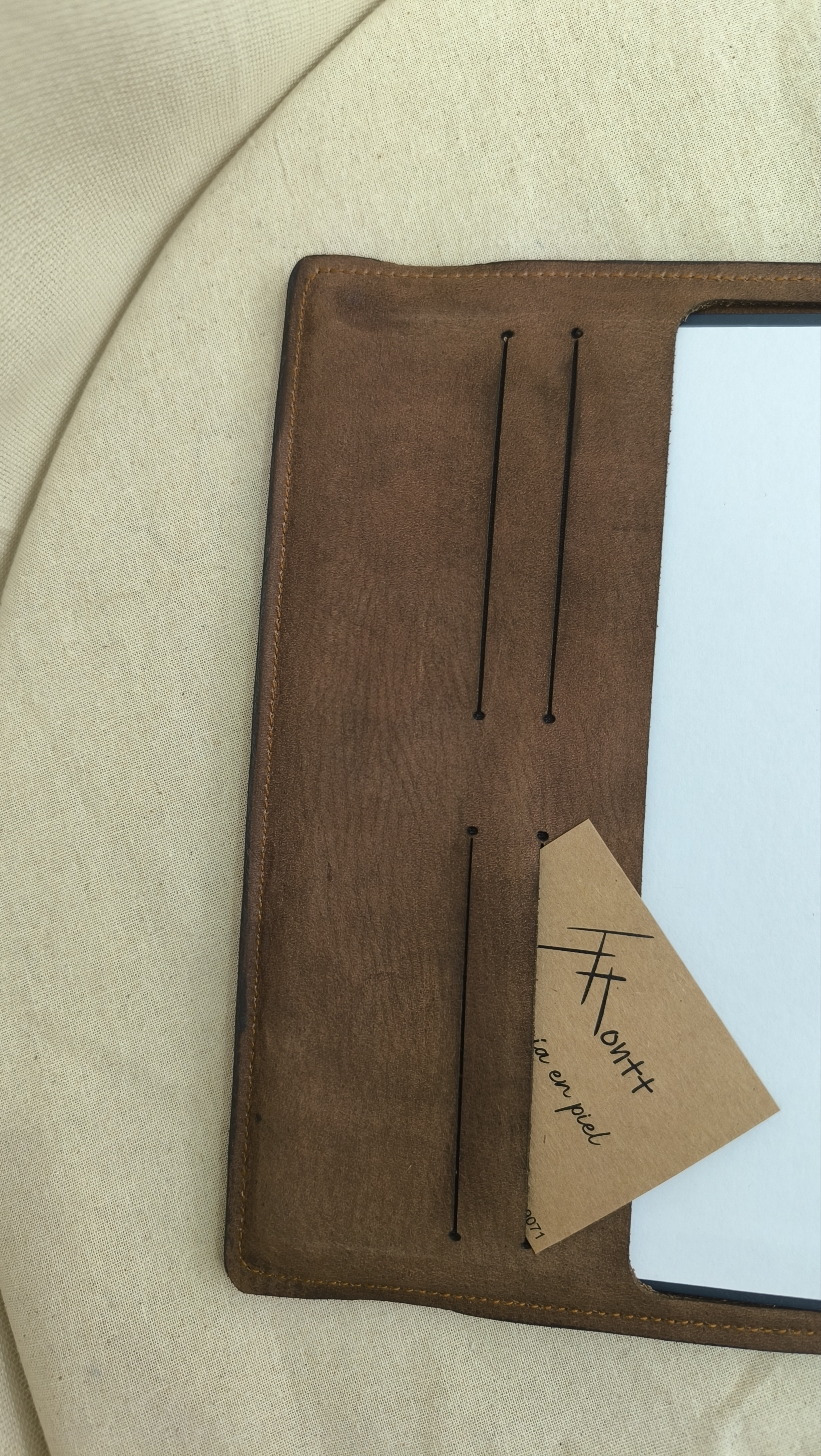 Funda de Agenda en Piel "Rústica"