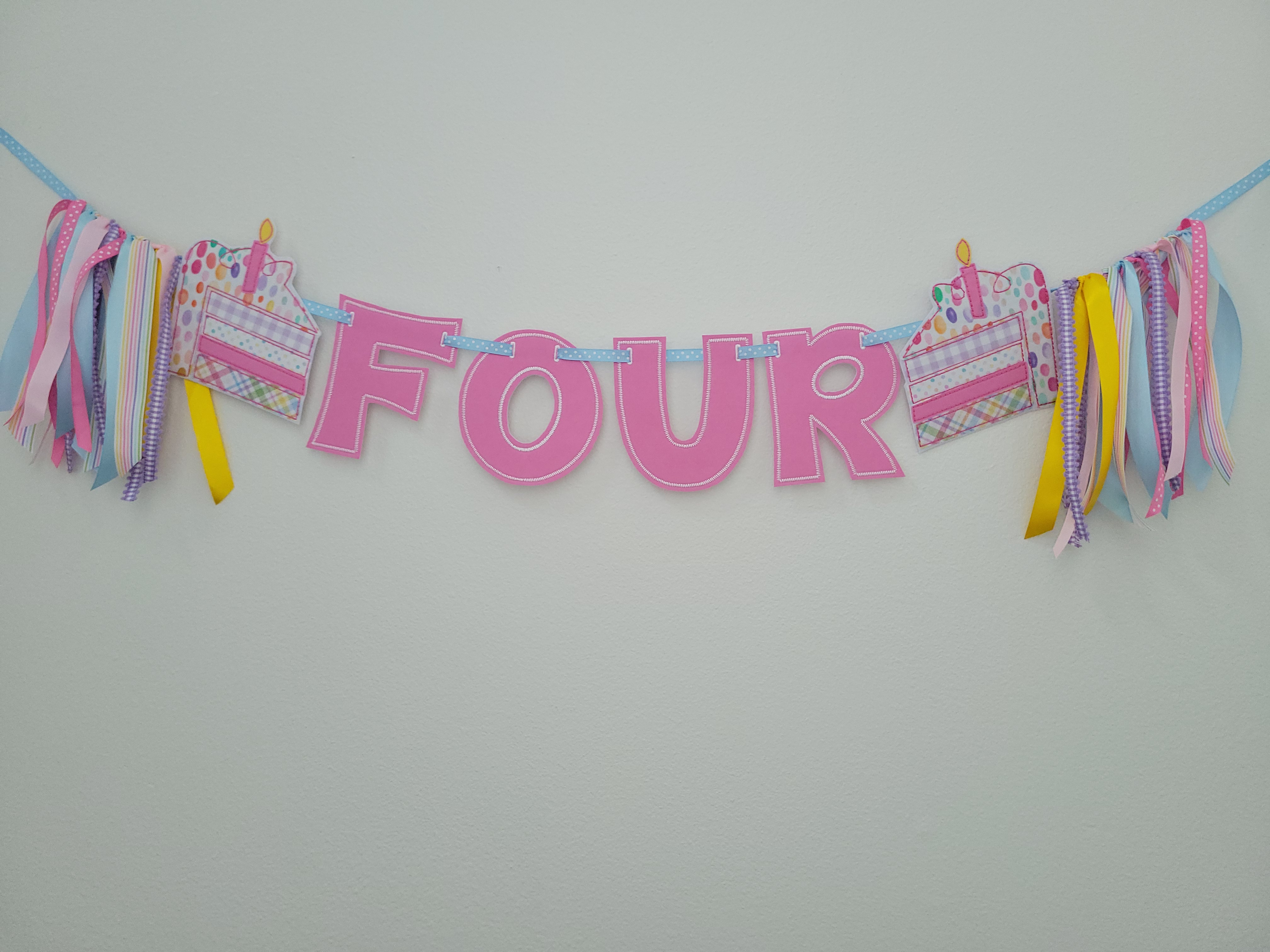 Custom Birthday Cake Banner & Cake Topper Set – Personalized for Any Age