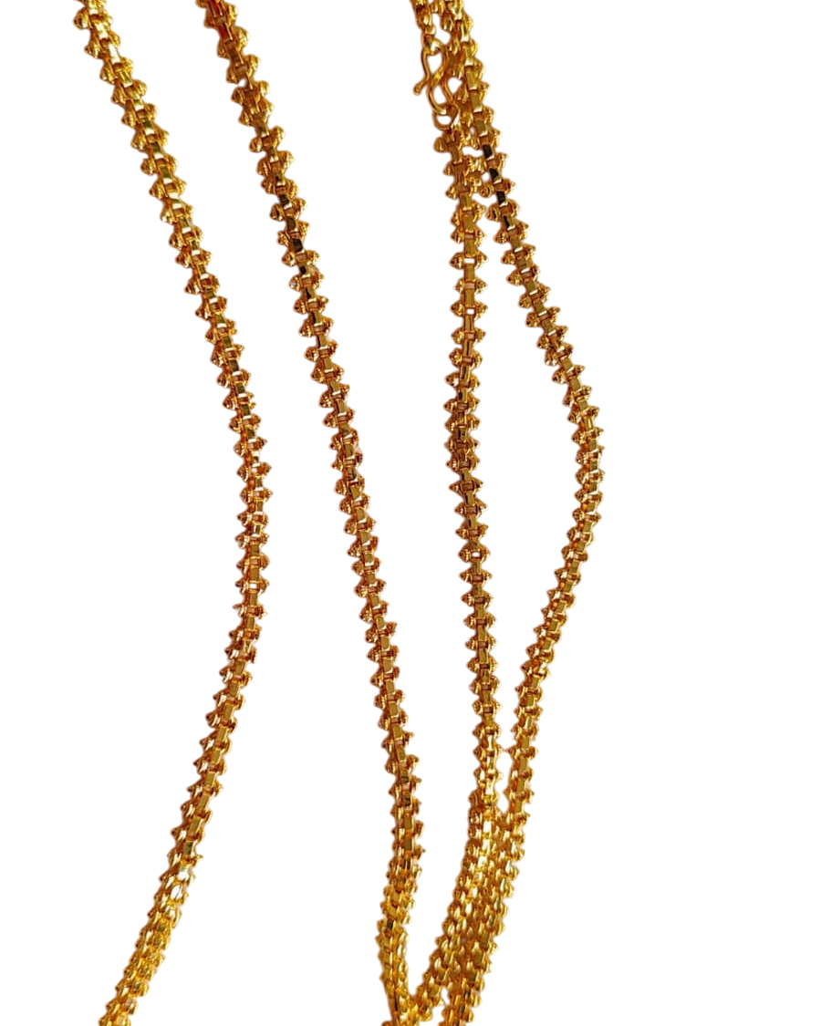 Rawa Design One Gram Gold Plated Chain 24 inches long