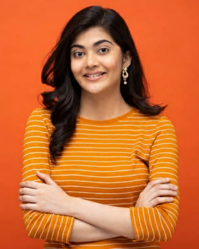 Mango Design with Stone Hanging Up Gold Plated