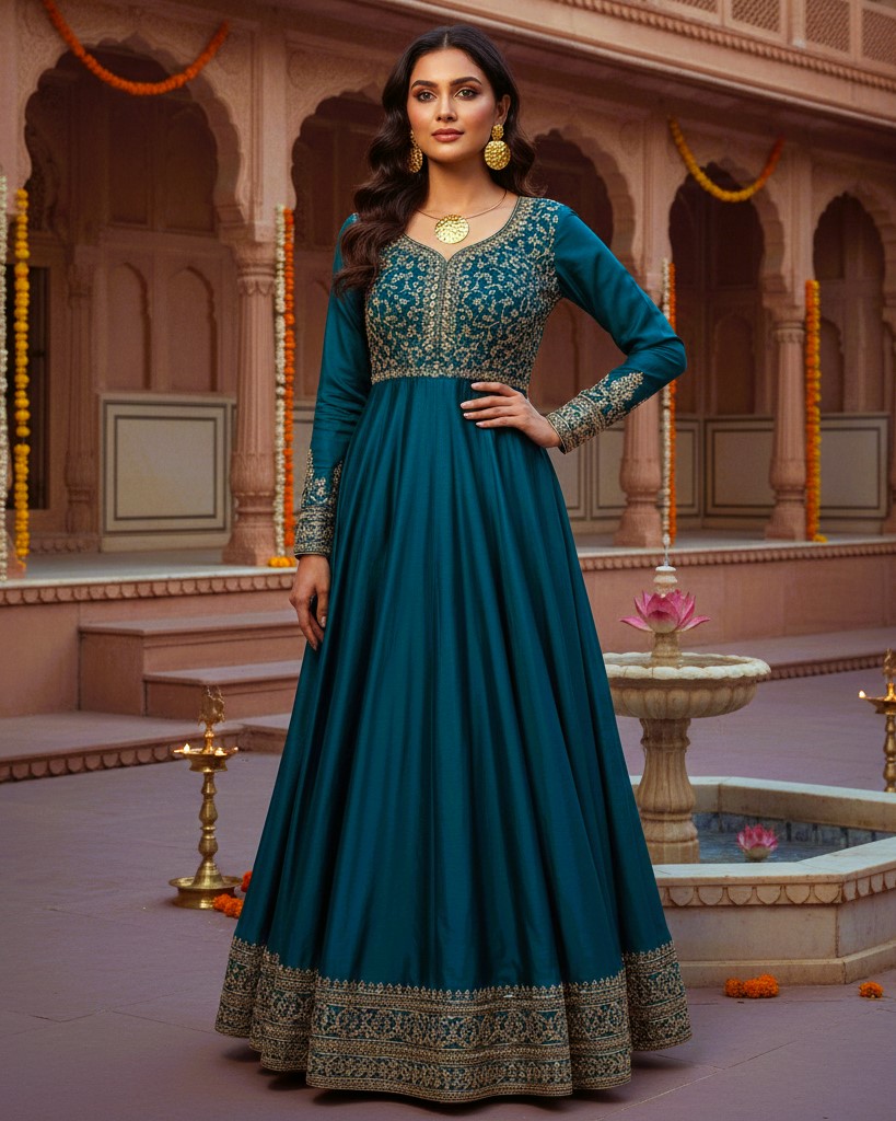 Disc Design Pendant Chain Gold Plated