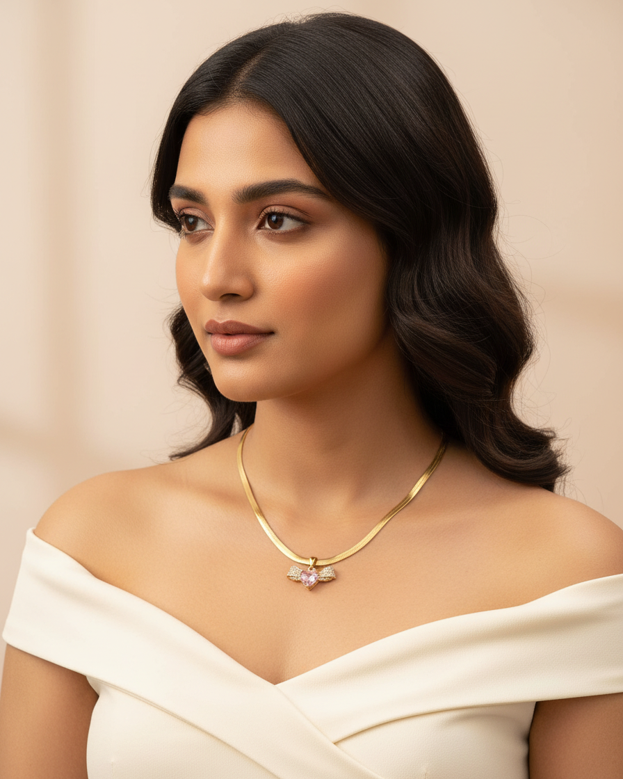 Snake Necklace with18 carrat Gold Plated