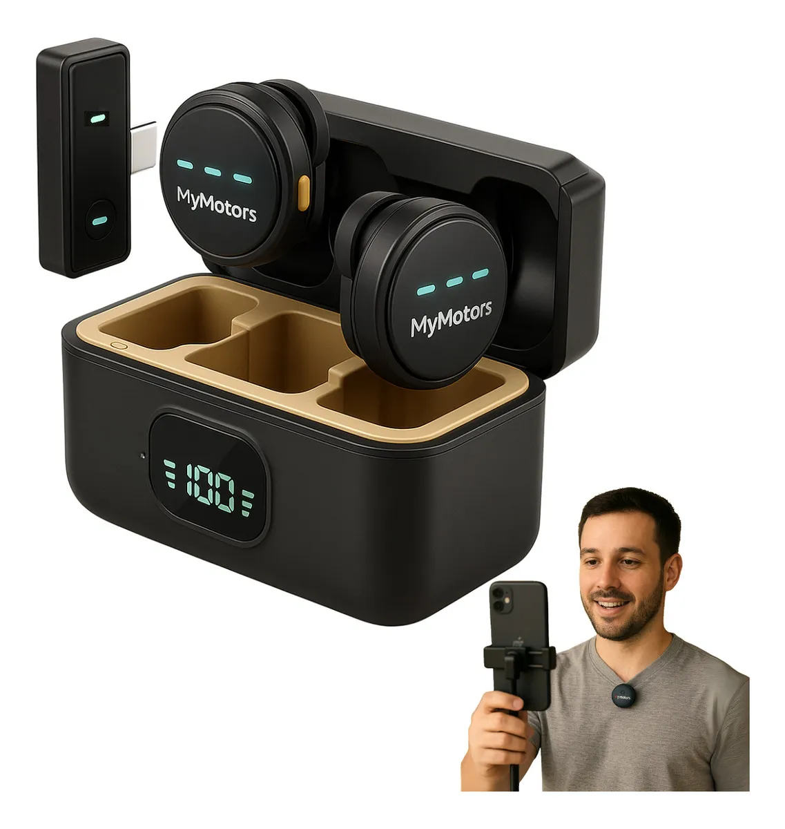 Microfone Sem Fio MyMotors