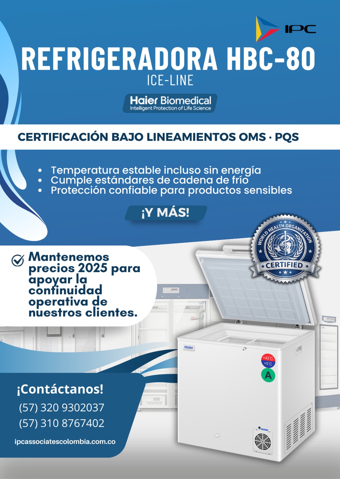 Refrigeradora HBC-80 ICE LINED HAIER PQS WHO