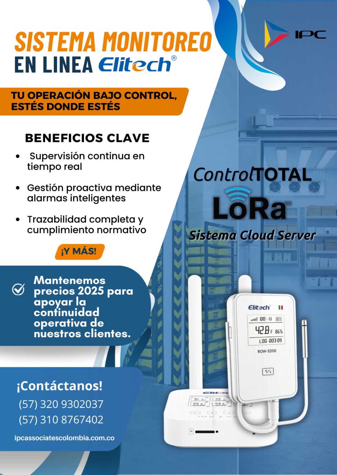 Sistema de Monitoreo en Linea RCW-3000/3200 ELITECH