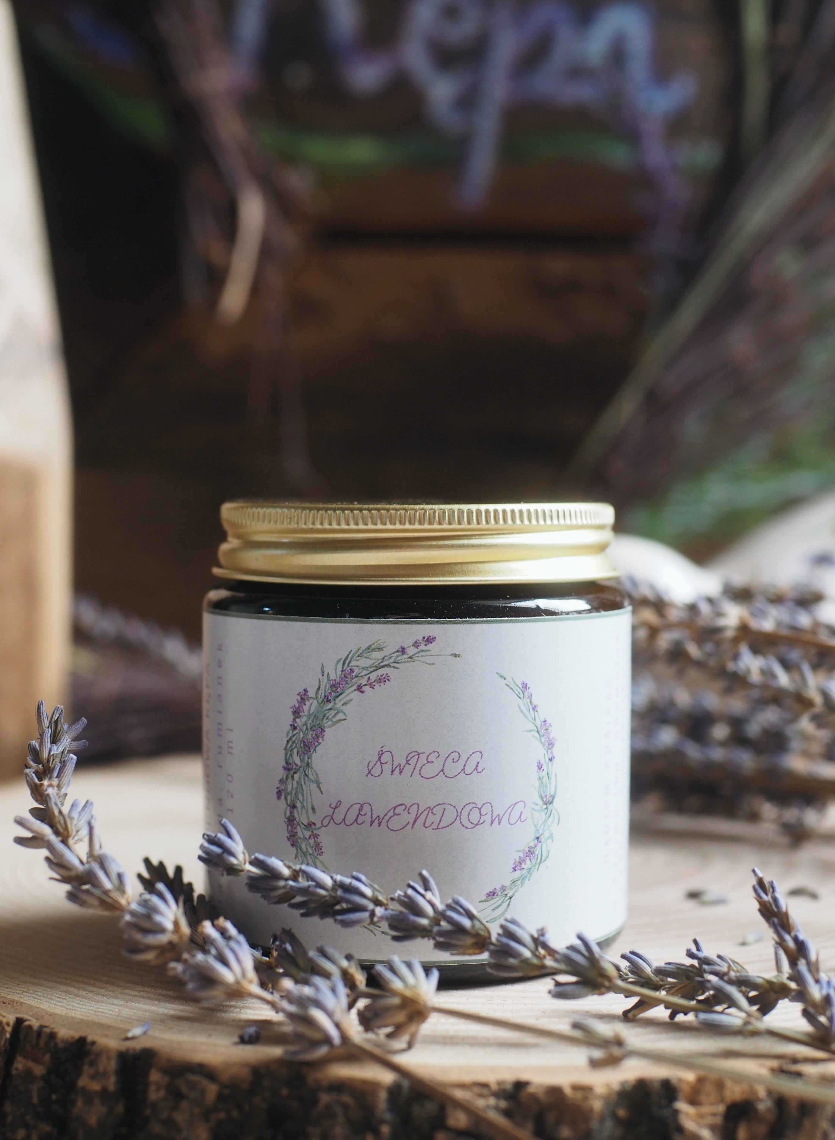 Świeca lawendowa – świeca sojowa