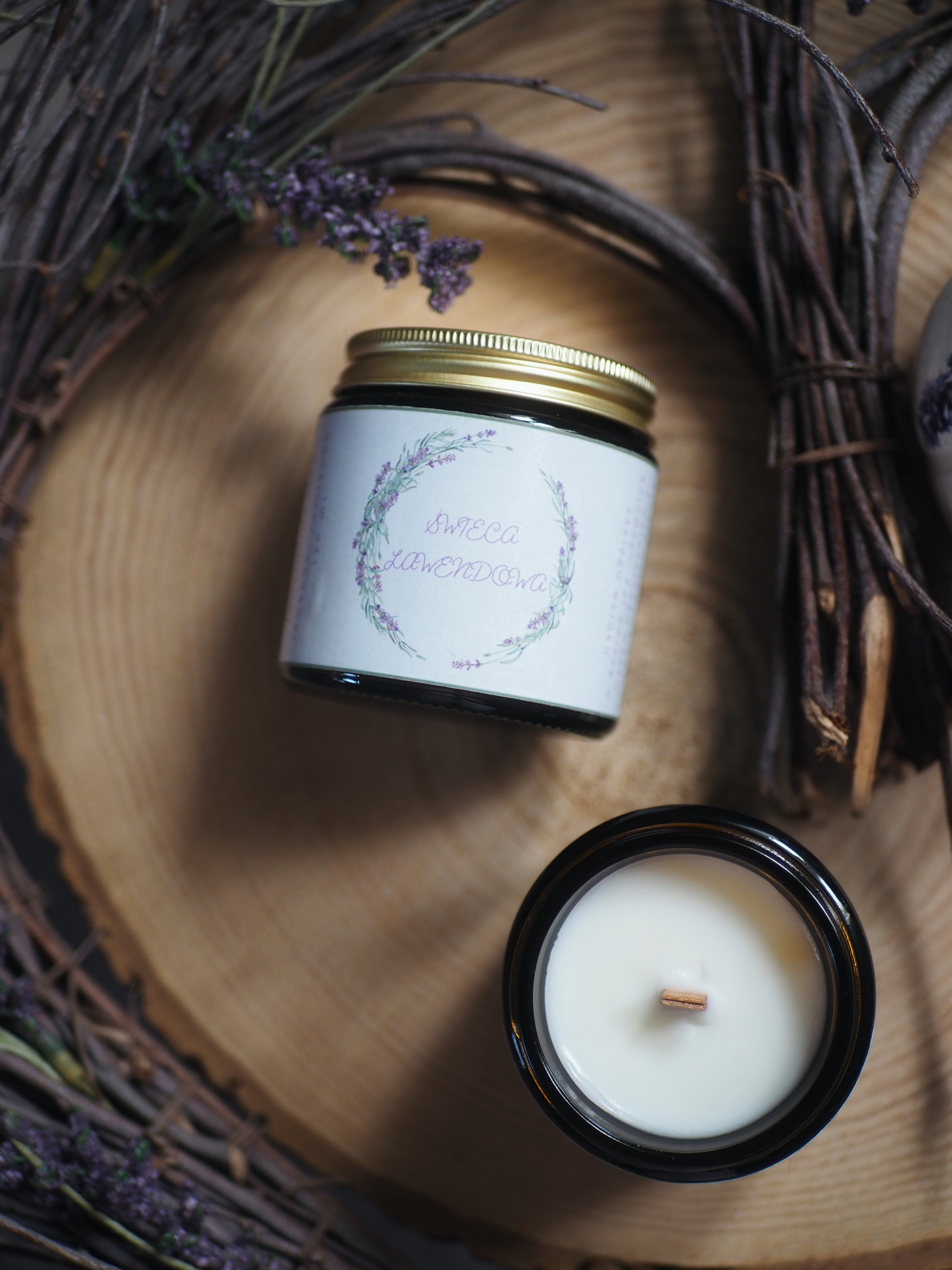 Świeca lawendowa – świeca sojowa