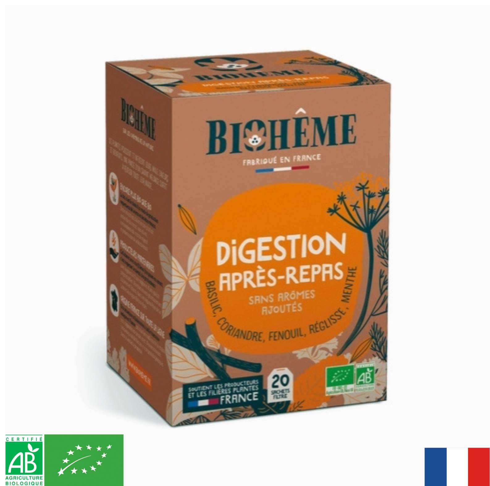 Infusion Digestion après repas BIOHÊME 
