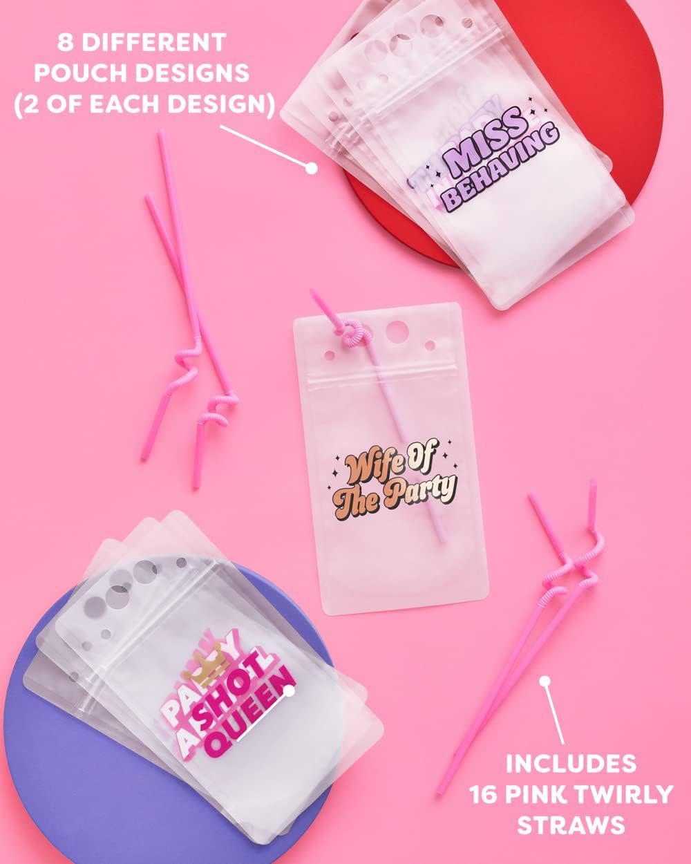 16 Party Drink Pouches