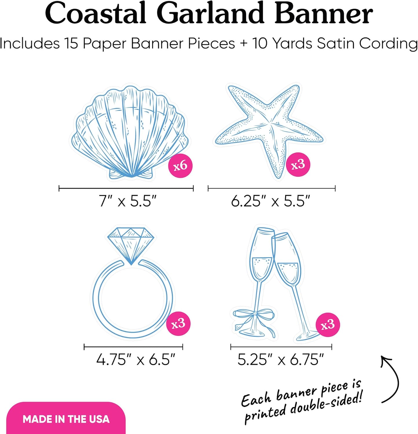 Beach Bridal or Bachelorette Banner