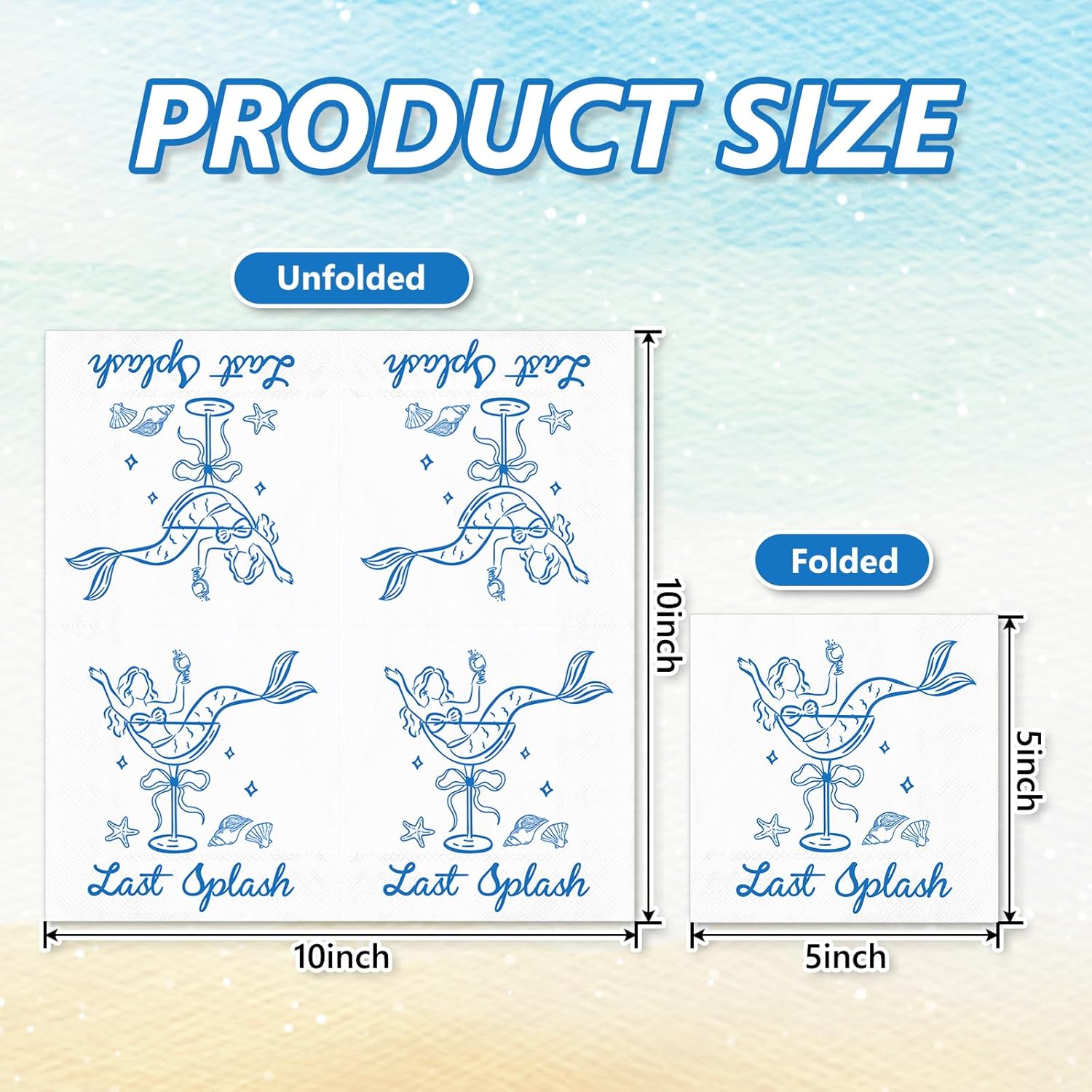 25 Pcs Last Splash Cocktail Napkin 