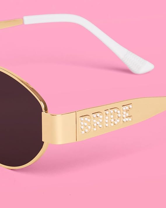 Gold Metal Bride Sunglasses