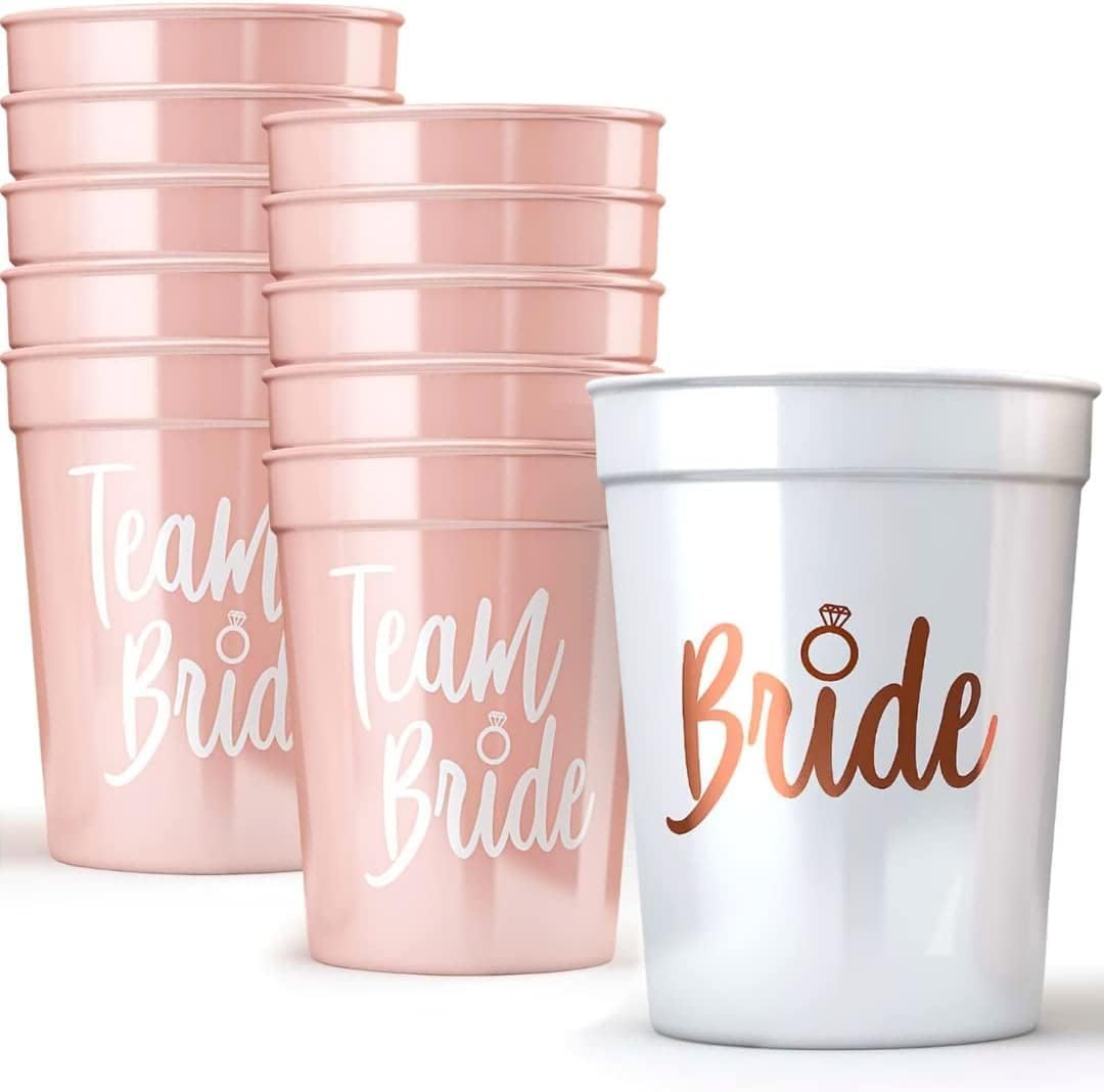 Team Bride Bachelorette Party Cups - 11 count