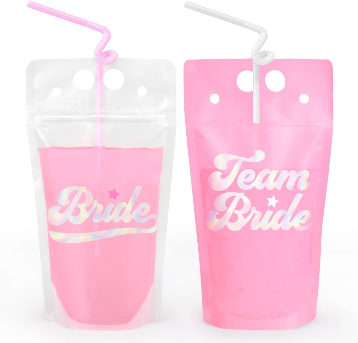 16 Bride & Team Bride Drink Pouches