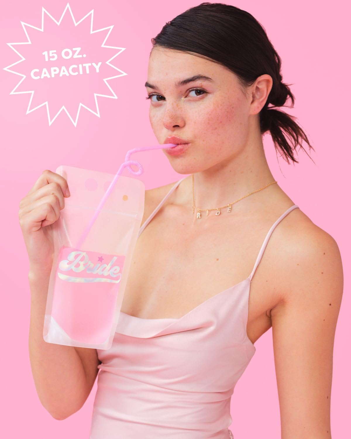 16 Bride & Team Bride Drink Pouches