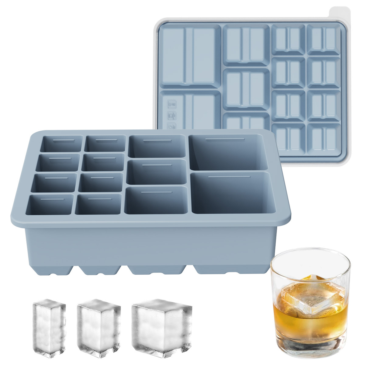 Chill in Style: Why the Multi-Size 13-Cavity Square Silicone Ice Cube Mold is the Ultimate Kitchen Upgrade