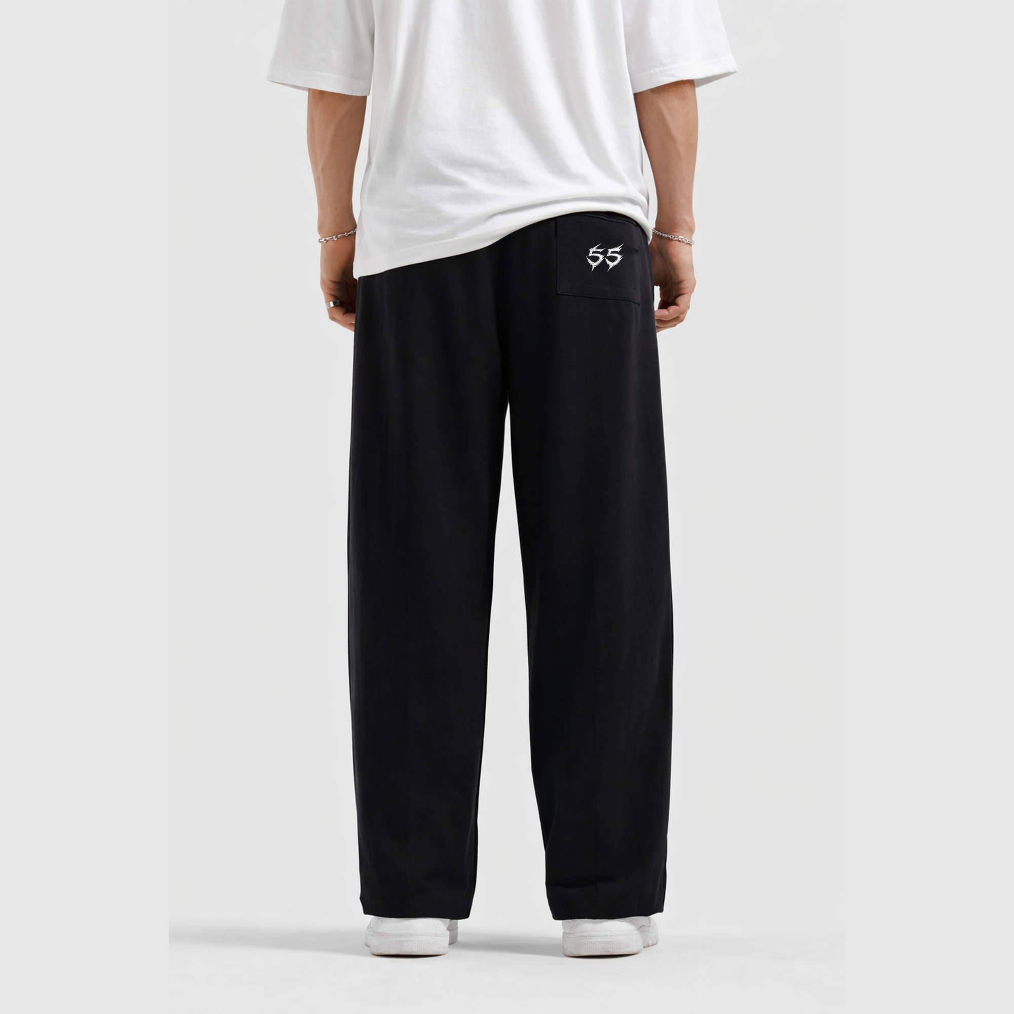 SUKUNA FLAME TROUSERS BLACK