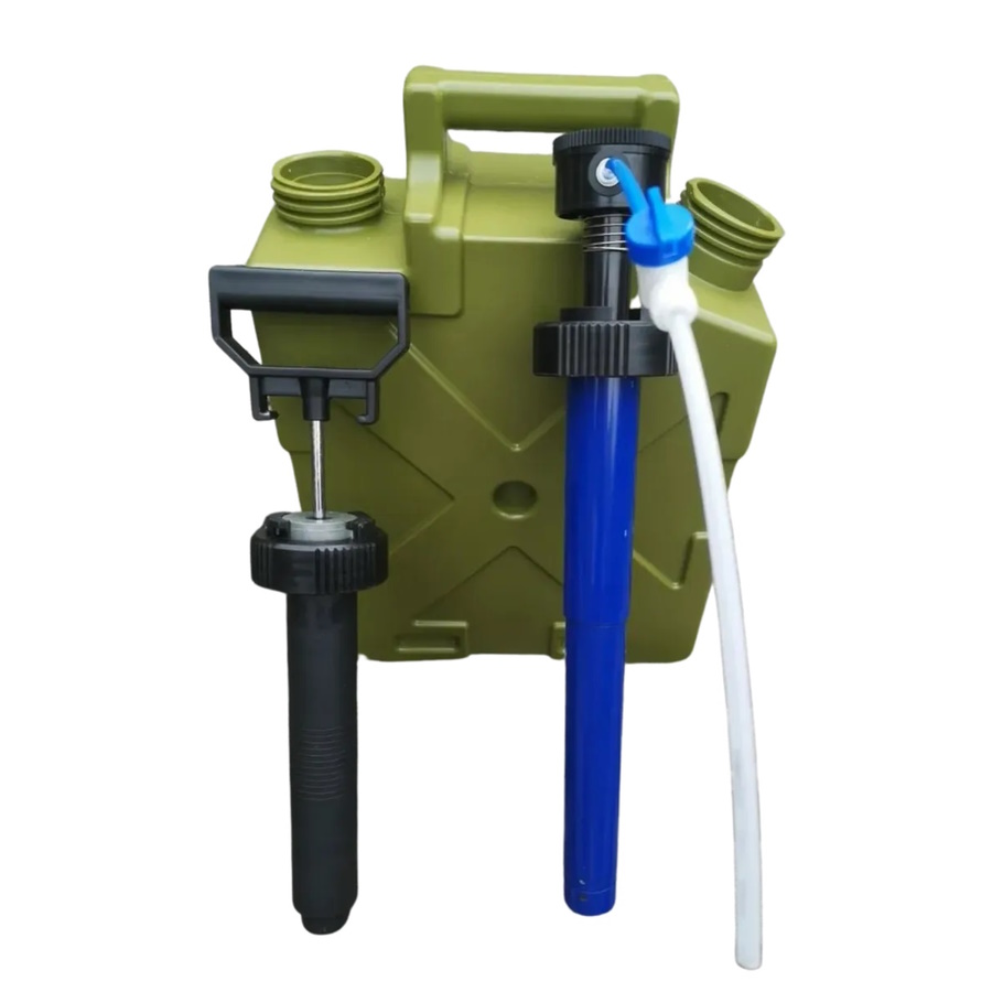 jerrycan con filtro de agua y bomba manual - bidón