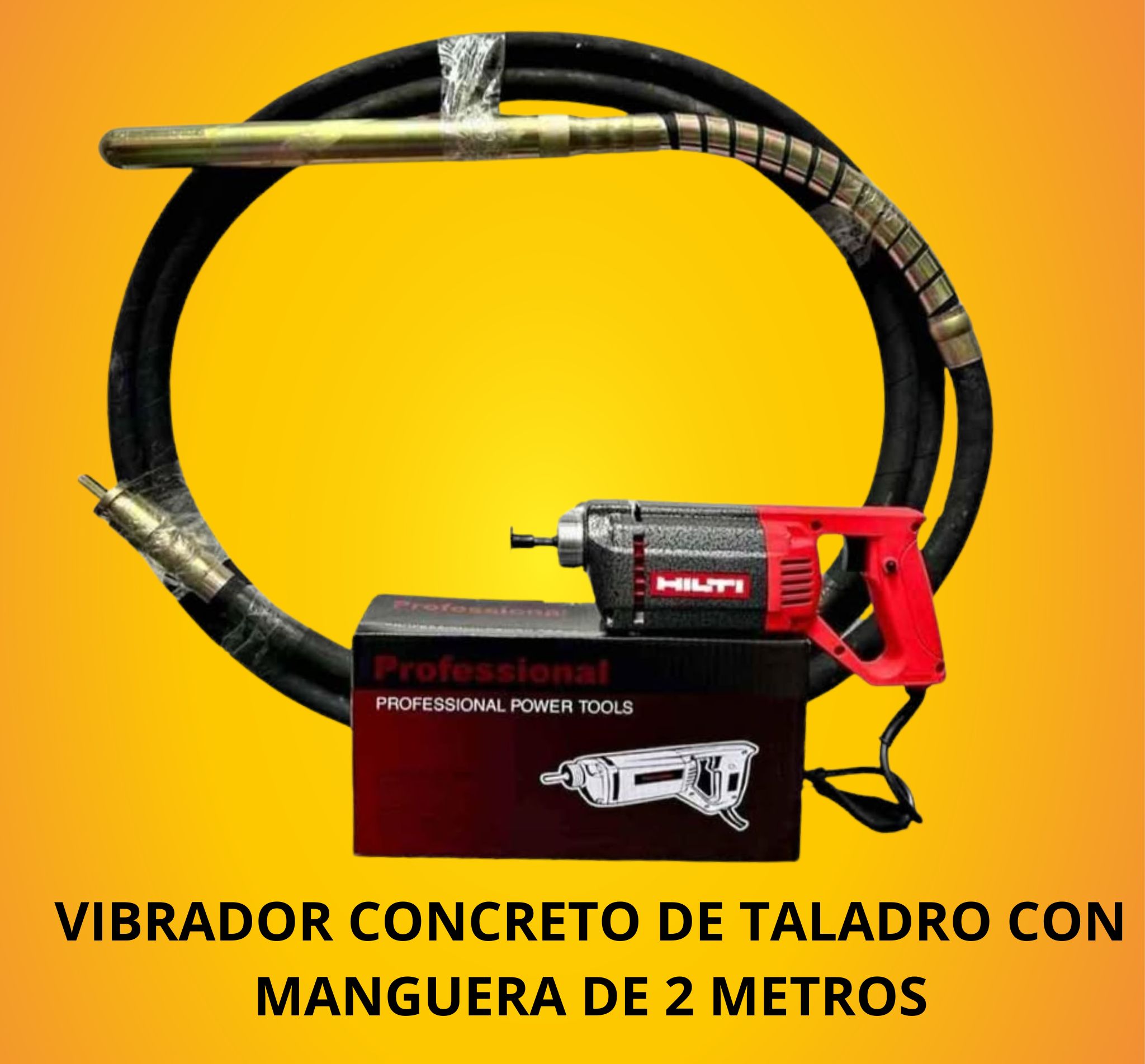 Vibrador para Concreto con Taladro