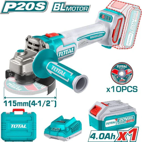 Esmeriladora Angular Inalámbrica TOTAL 115mm