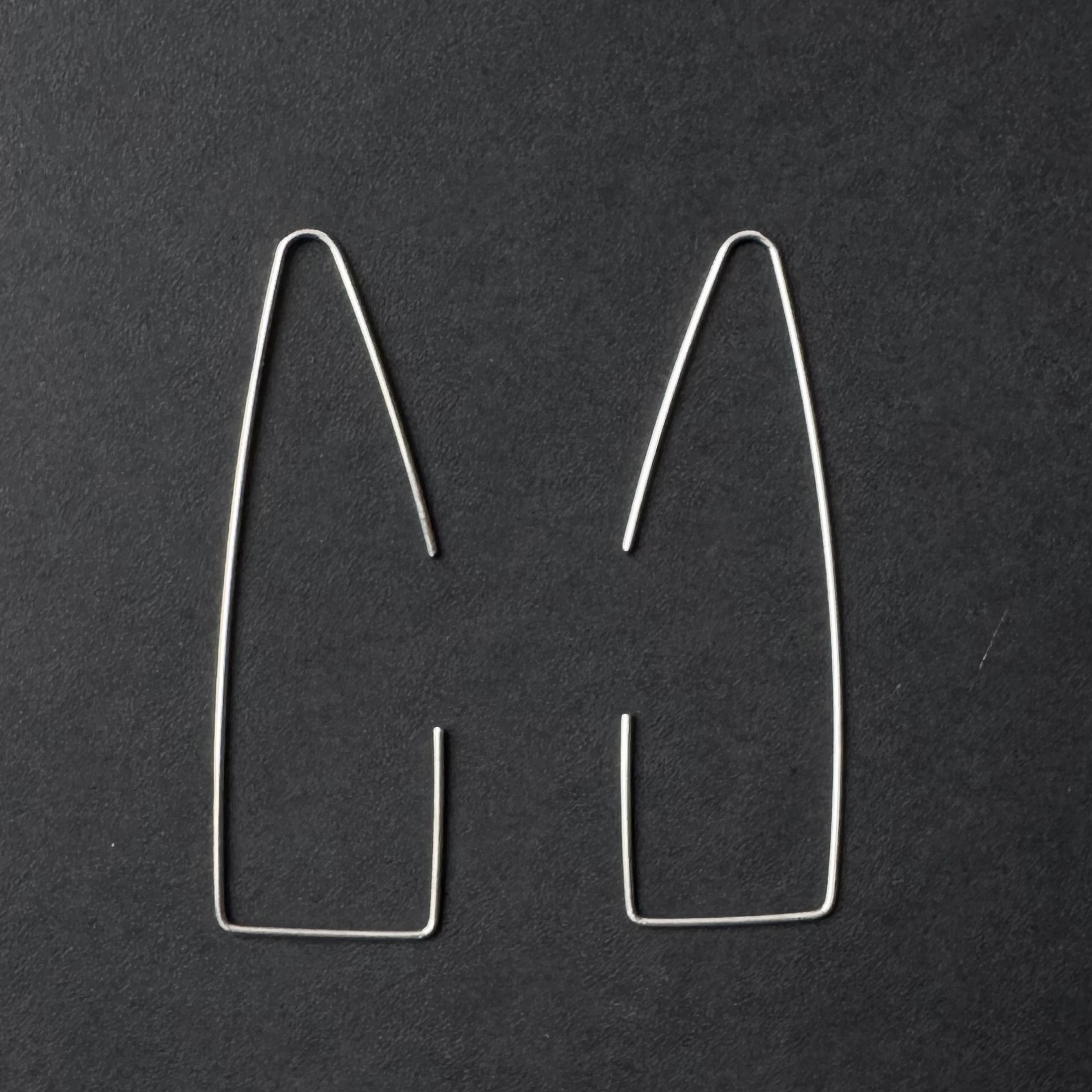 Boucles d'oreilles géométriques en argent