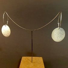 Boucles d'oreilles rondes texturées