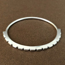 Bracelet argent design géométrique