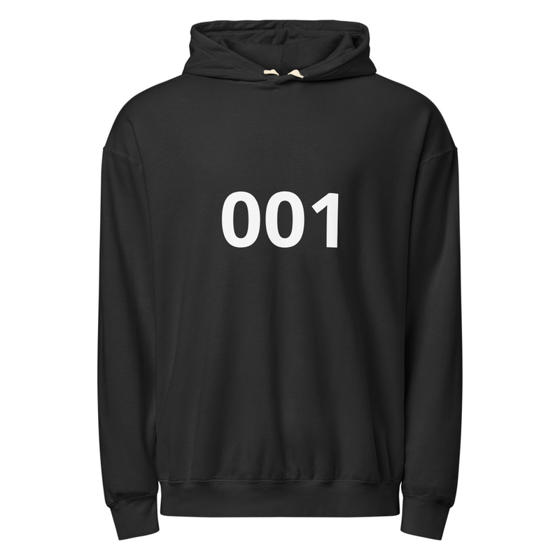 Unisex garment-dyed lightweight hoodie