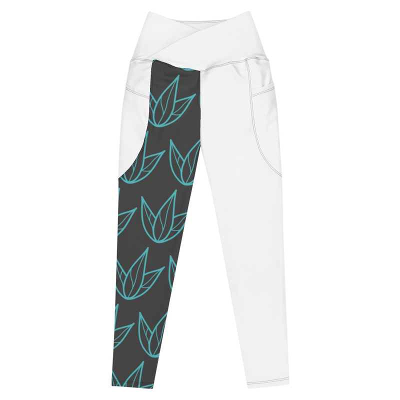 Crossover leggings with pockets