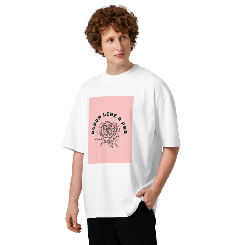 Unisex organic oversized high neck t-shirt
