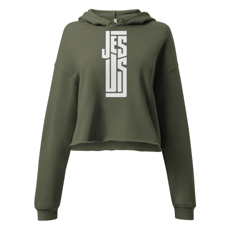 "JESUS" Crop Hoodie