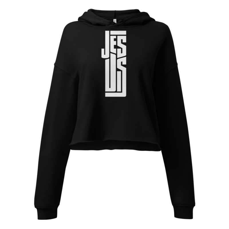 "JESUS" Crop Hoodie