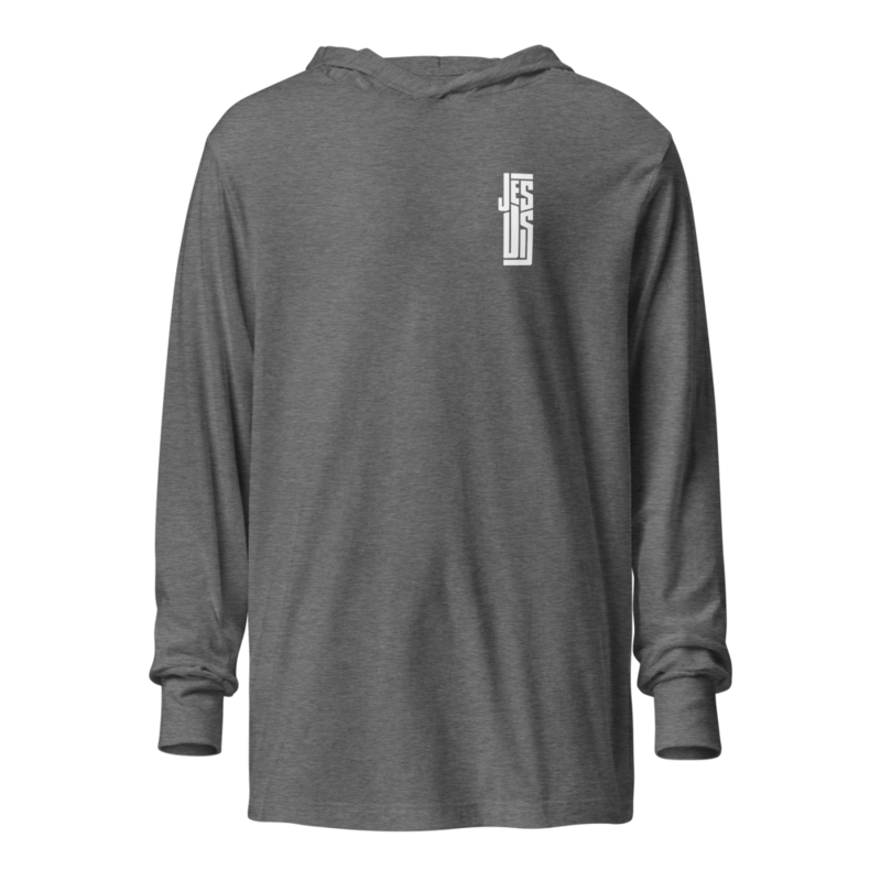 "JESUS" Hooded Long-Sleeve Tee