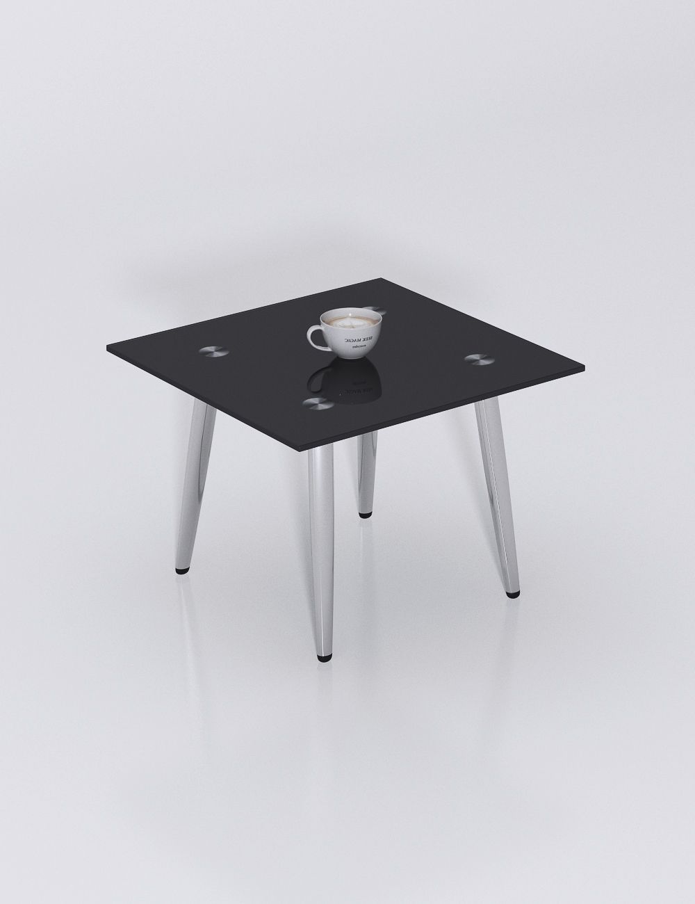 Modern Black Glass Coffee Table