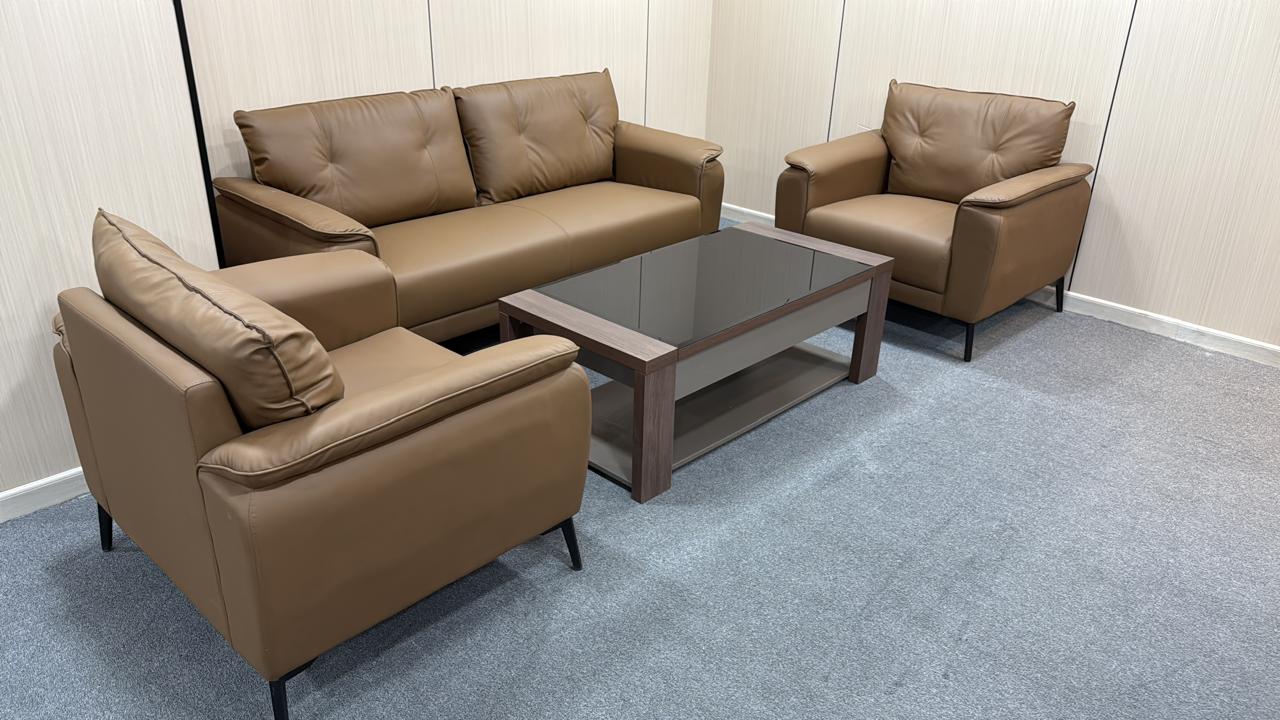 Modern Brown Sofa Set