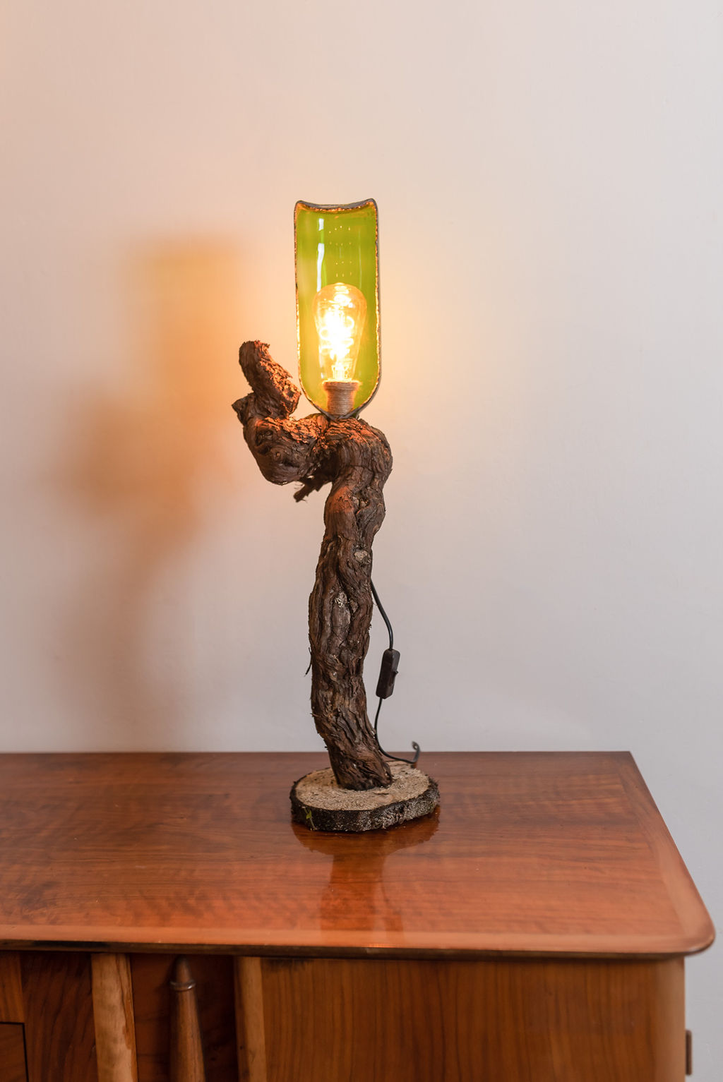 Lampe "Granda tranĉita botelo"