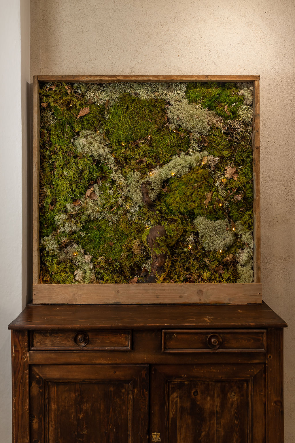 Tableau végétal lumineux "Paleto"