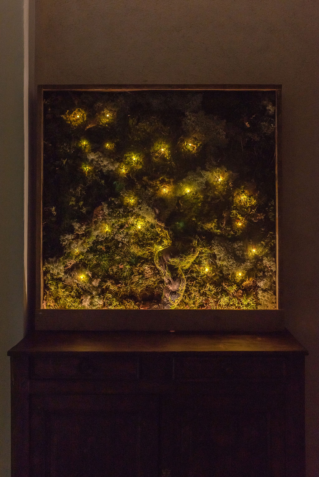 Tableau végétal lumineux "Paleto"