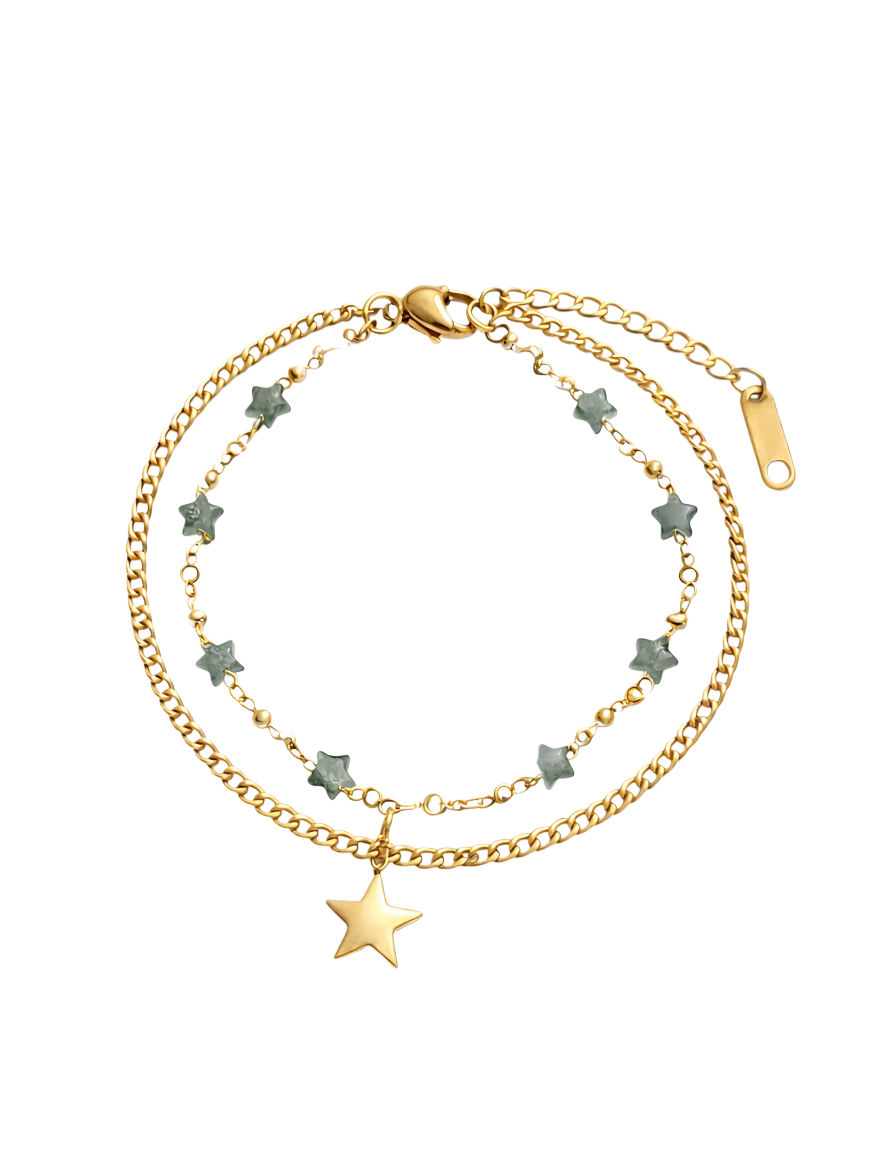Double bracelet with a star motif