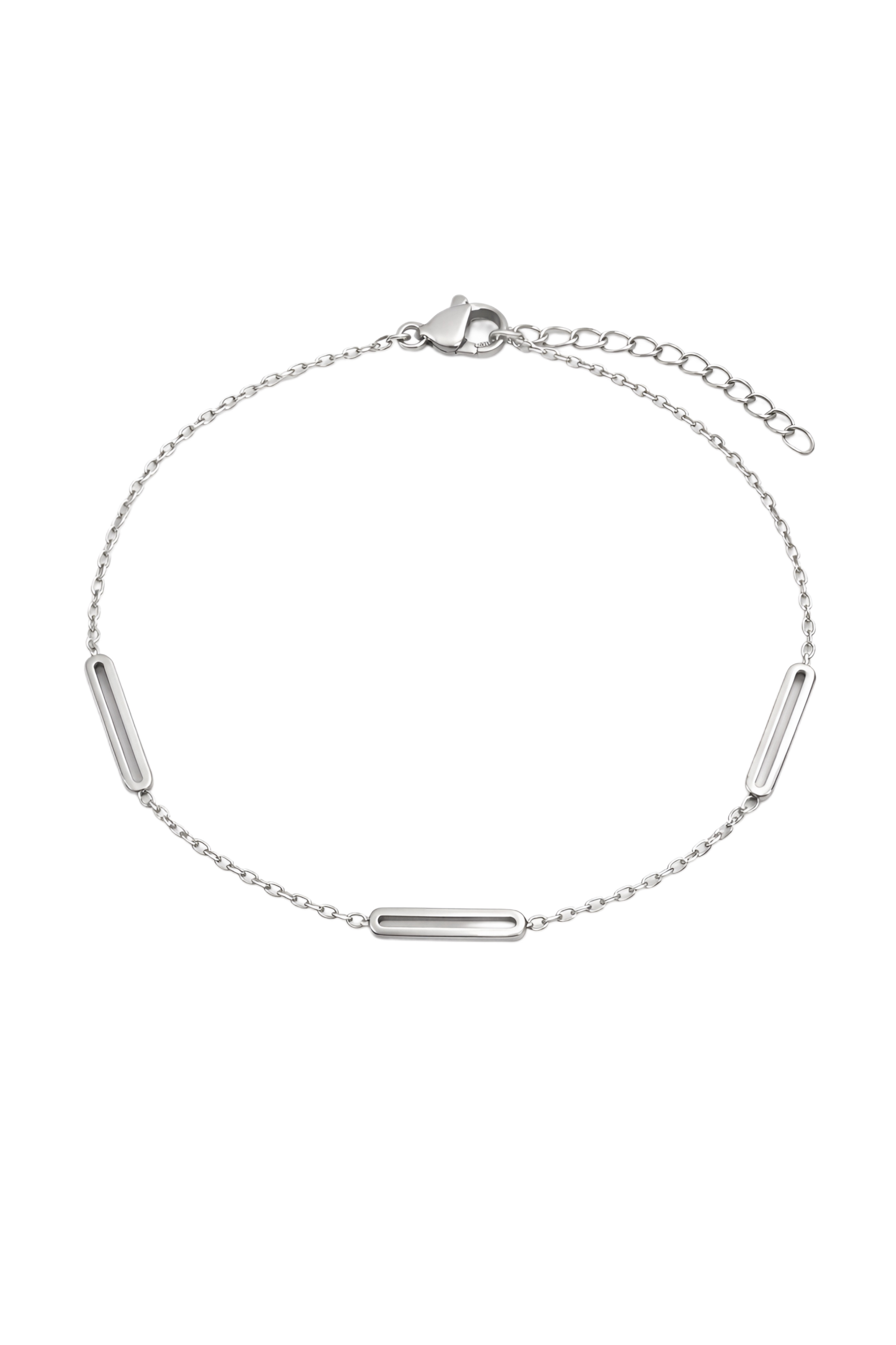 Silver link bracelet